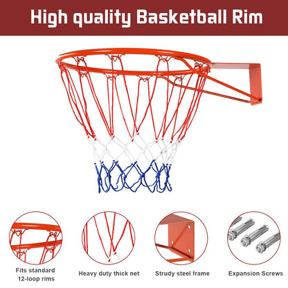 Basketball Hoop Wall Mounted for Kids Adults