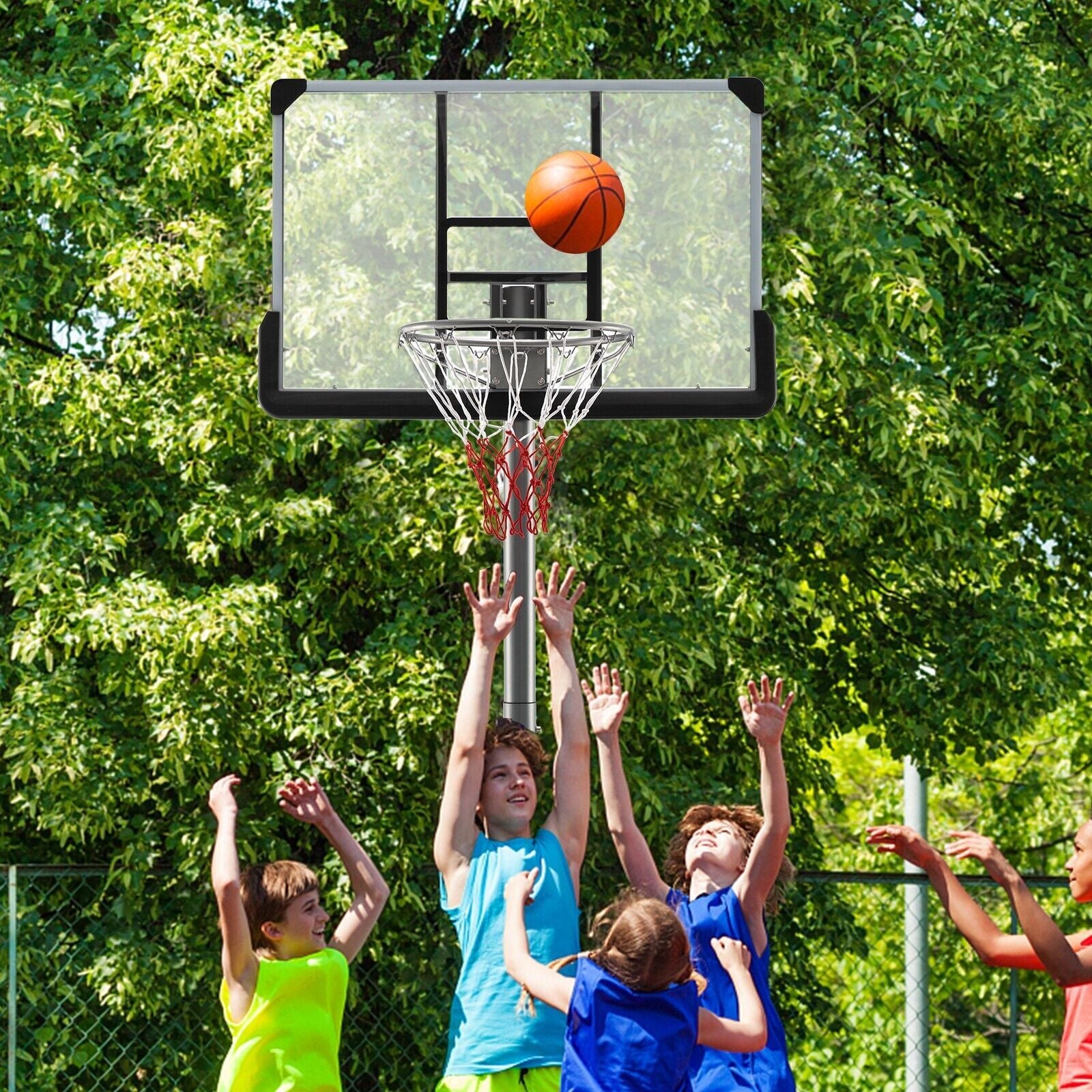 Adjustable Basketball Stand Basketball System Poolside Basketball Goal System