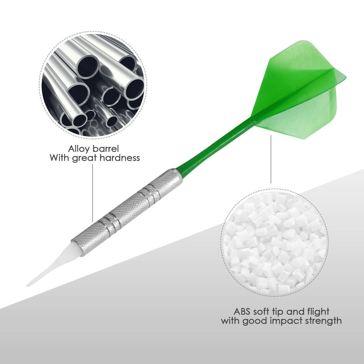 LED Dart Board with 216 Variations 12 Darts Included