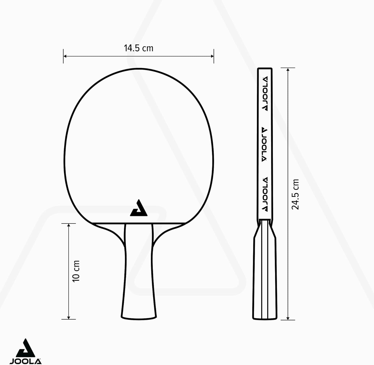 Tischtennis Set Vivid Outdoor 2 Tischtennisschläger + 3 Tischtennisbälle + Tischtennishülle, Lime/Blau, 6-Teilig