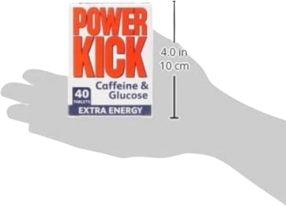 Caffeine & Glucose Supplements - 40 Tablets (6 Packs - 240 Tablets in Total)