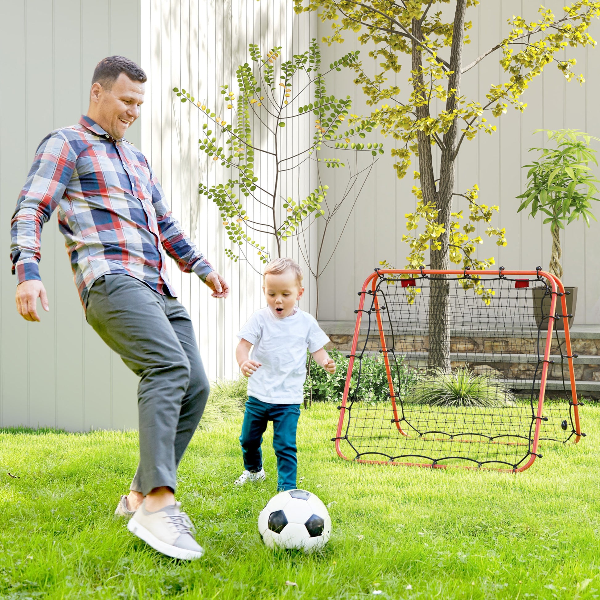 Outdoor Rebounder Net Football Goal Training Target Goal