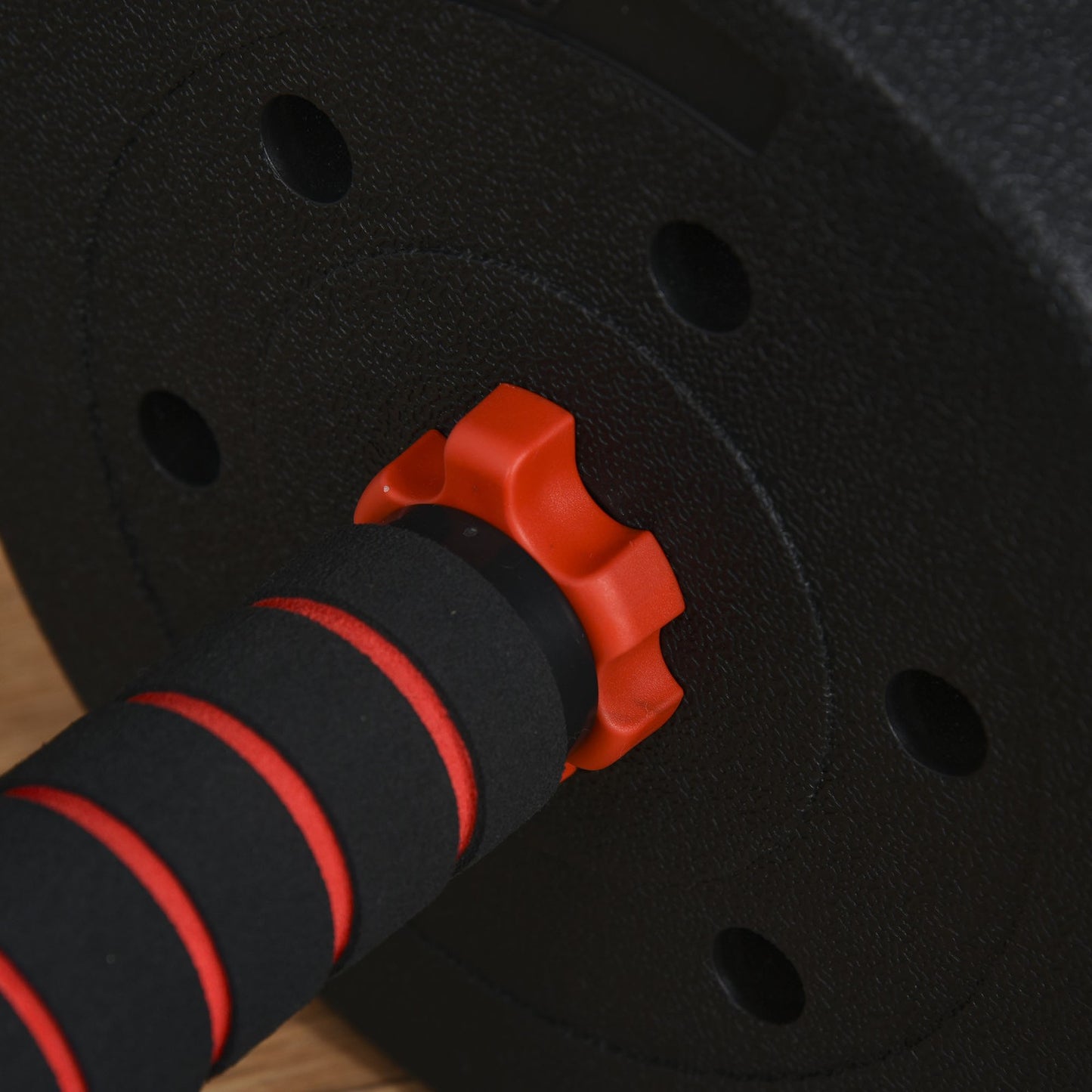 HOMCOM 25Kg Adjustable 2 in 1 Barbell Dumbbells Weight Set for Body Fitness