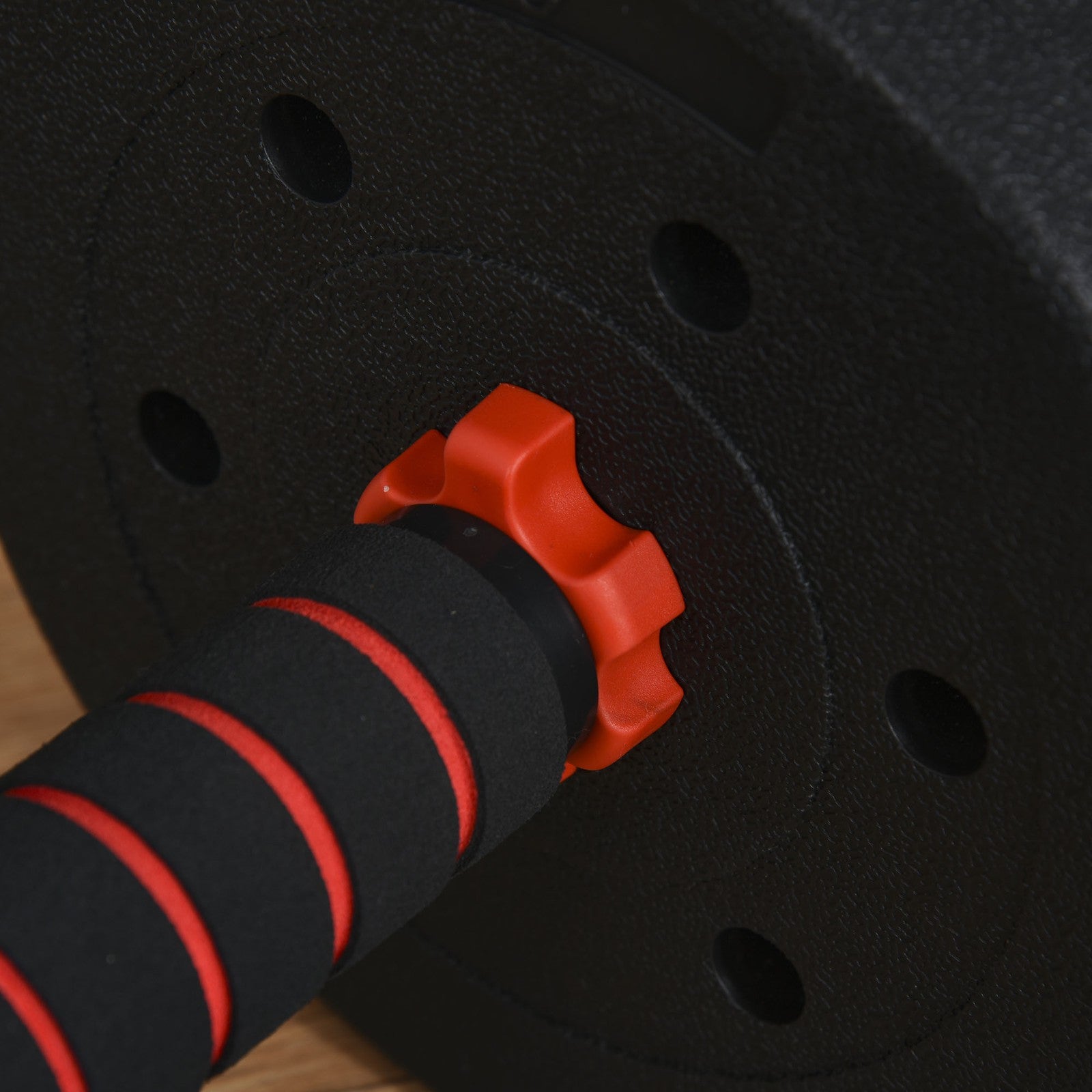 HOMCOM 25Kg Adjustable 2 in 1 Barbell Dumbbells Weight Set for Body Fitness