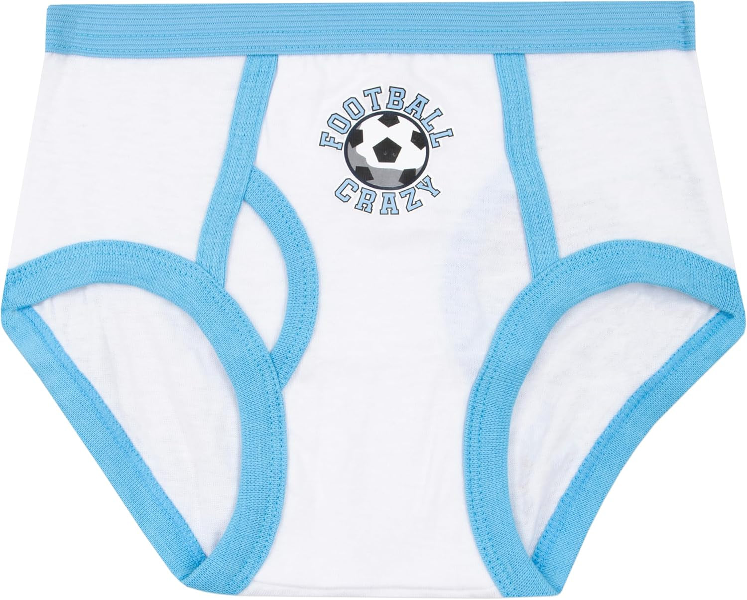 Boys Underwear | Football Briefs 5 Pack | Soft Cotton Boys Briefs | Ages 3 to 8 Years