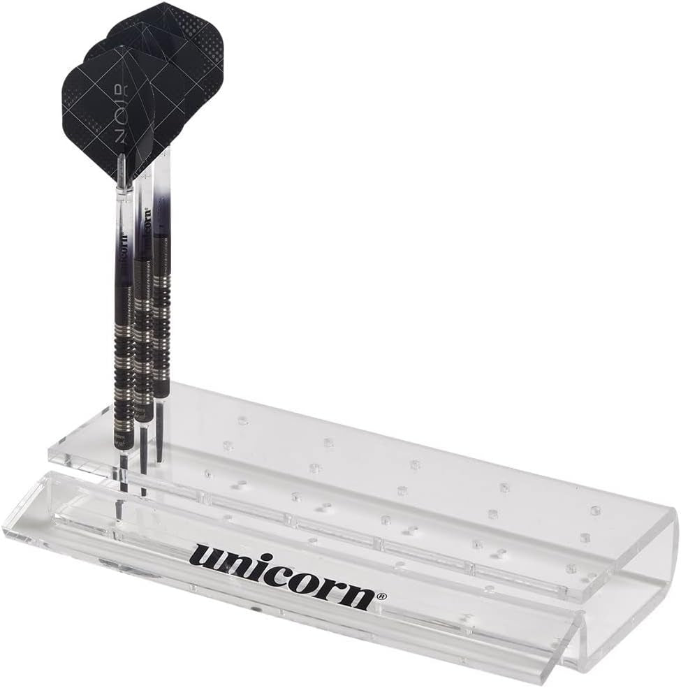 Darts Stand | Clear Acrylic Dart Station | Holds & Displays 6 Sets of Darts, Transparent