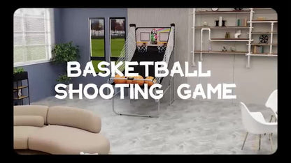 SPORTNOW Basketball Arcade Game with Double Hoops, Electronic Scorer