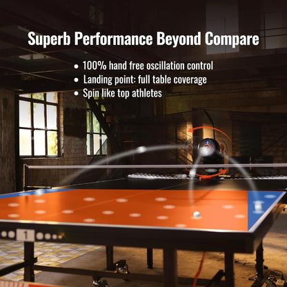 Table Tennis Robot Automatic Ping Pong Ball Machine, Table Tennis Accessories Serve Trainer for Home and Office Use