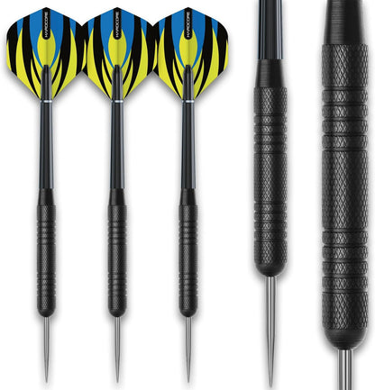 Professional Dartboard Sets - Tournament Standard Quality and Durable Surround with 2X Sets Steel Tip Darts