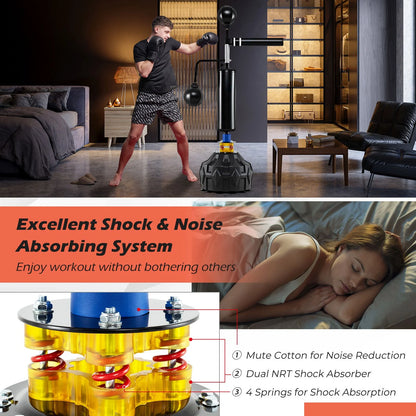 Boxing Speed Trainer Freestanding 360° Spinning Bar