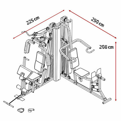 GS99 Dual Stack Home Multi Gym