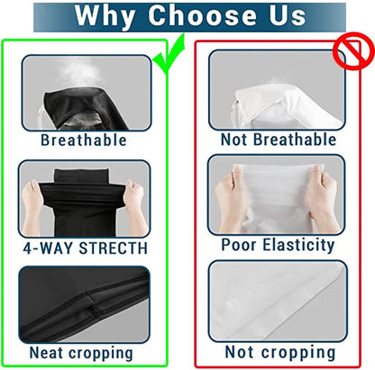 4 Sets of Snoods for Men, Neck Gaiters for Men, Neck Scarf, Snood, Universal Headband Elastic Headdress, Universal Windproof Neck Cover Scarf, Suitable for Camping, Running, Riding Motorcycles