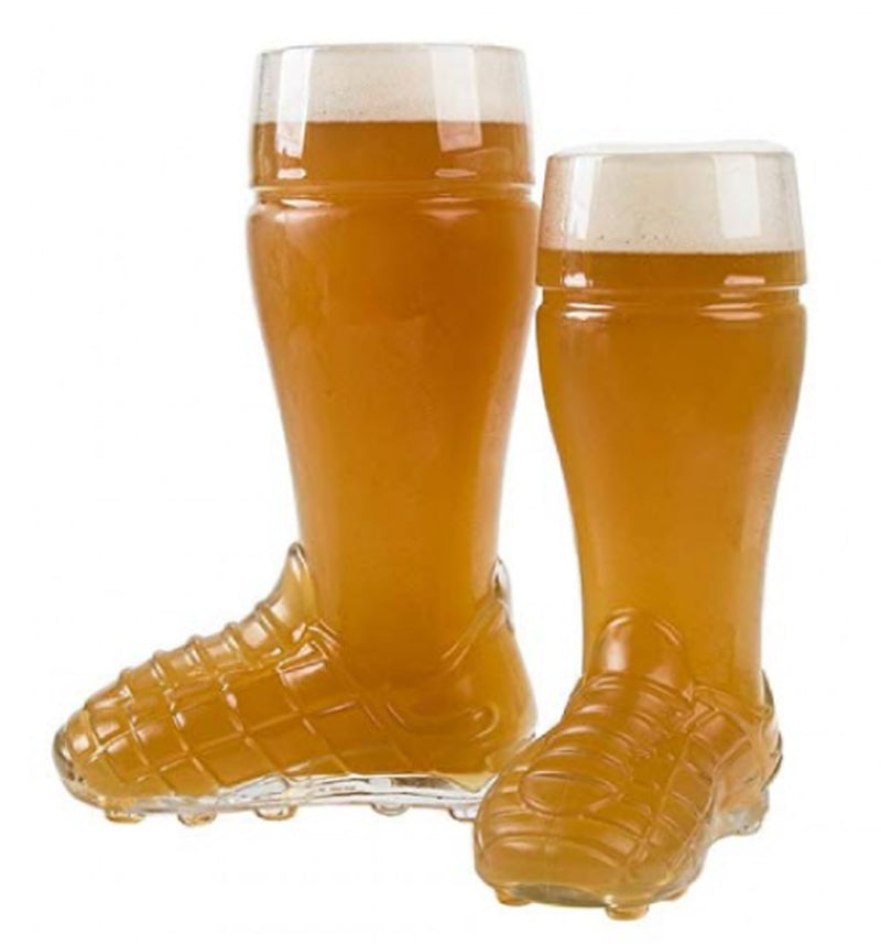 Beer Glass 0.5 L Football Rugby Boot Soccer Shoe Pint Tankard Stein Cider