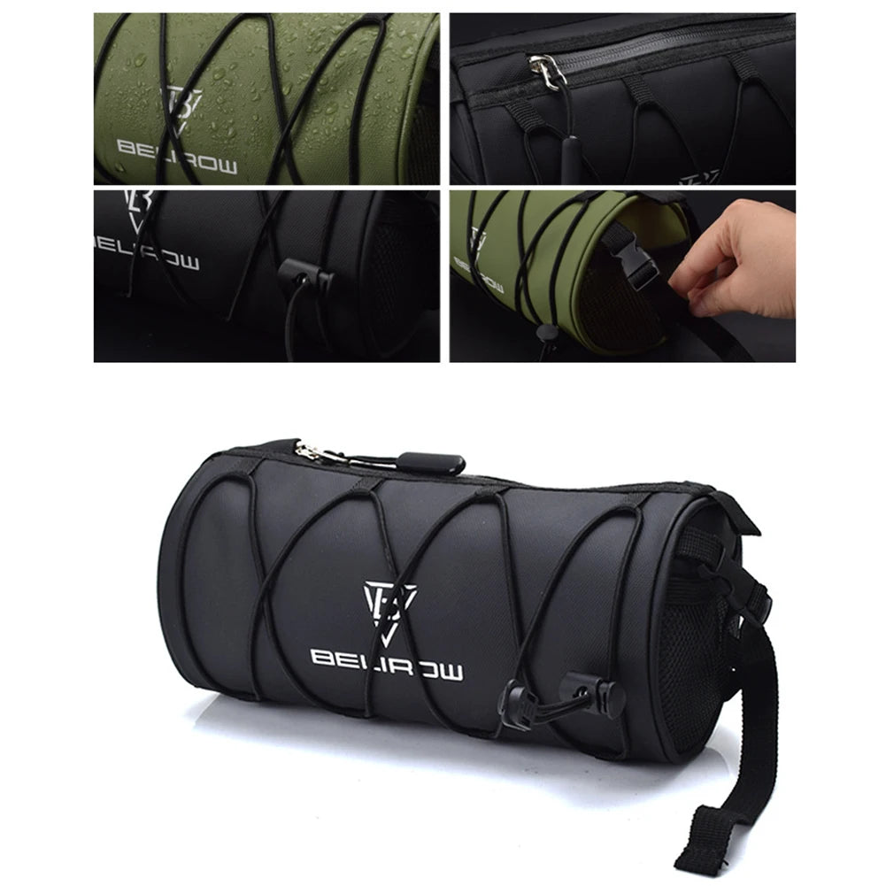 2.4/4.2L Frame Pannier Bag Large Capacity Bike Handlebar Bag with Side Mesh Storage Pocket for Road Mountain Bike Cycling Travel