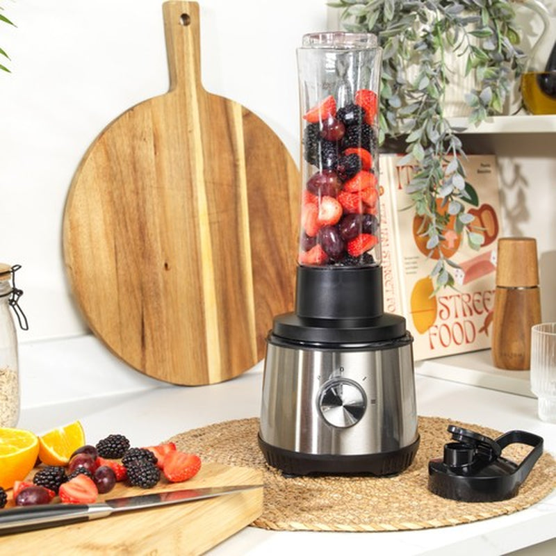 Salter Blender Juicer Set Smoothie Maker 4 in 1 600 Ml Bottle, 2 Speeds, 400 W