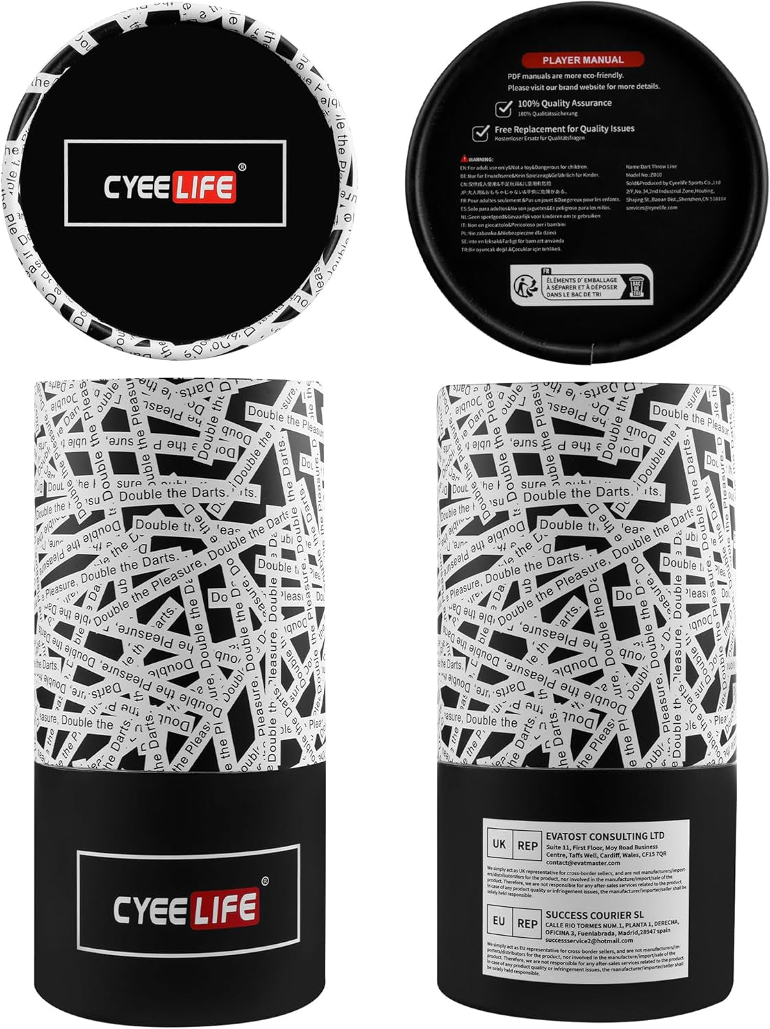 Dart Oche Line, Drop Marking, Dart Throwing Line Dart Accessories for Steel Darts and Soft Darts