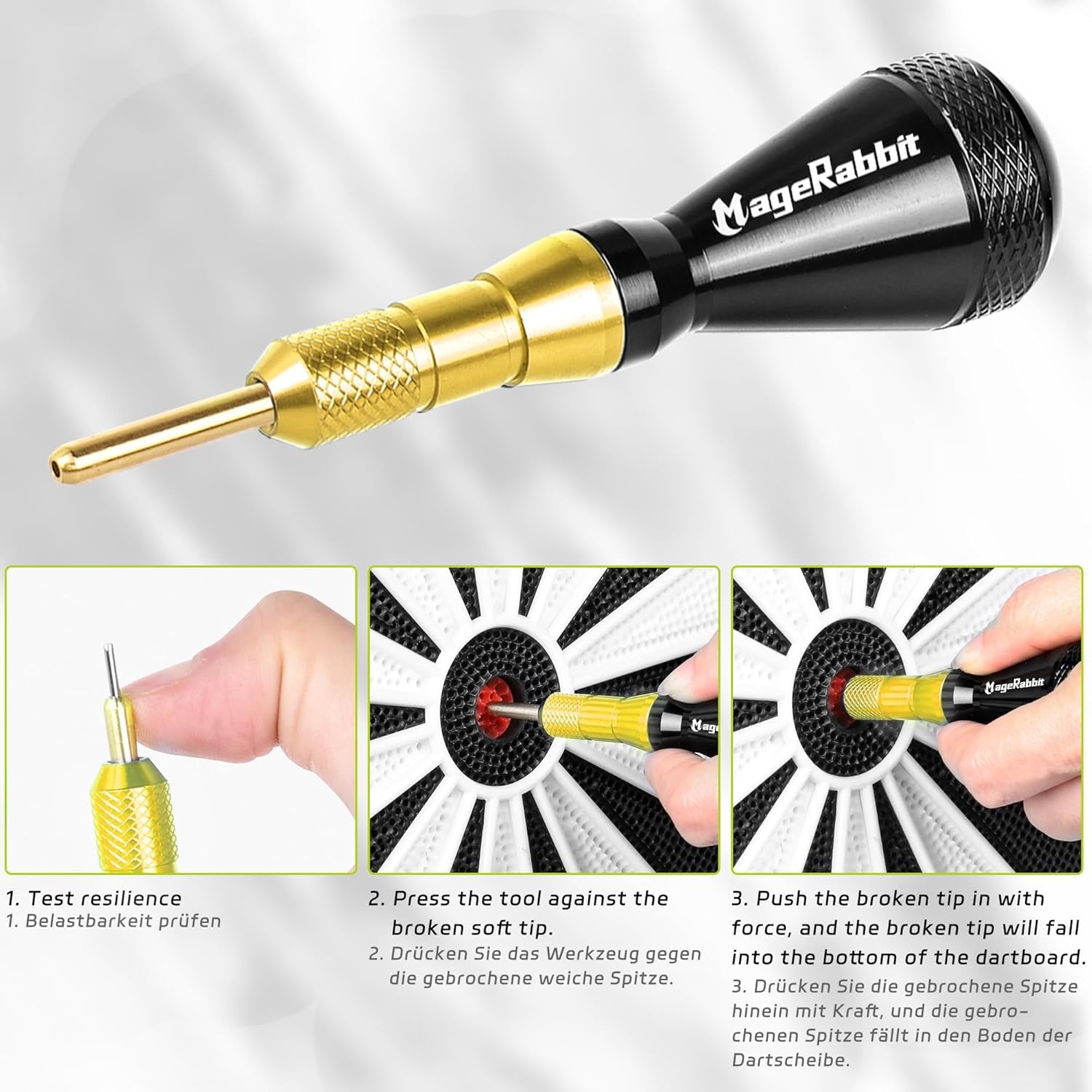 Soft Dart Tip Remover, Electronic Dartboard Broken Tip Extractor, Soft Tip Dart Removal Tool for Electronic Darts