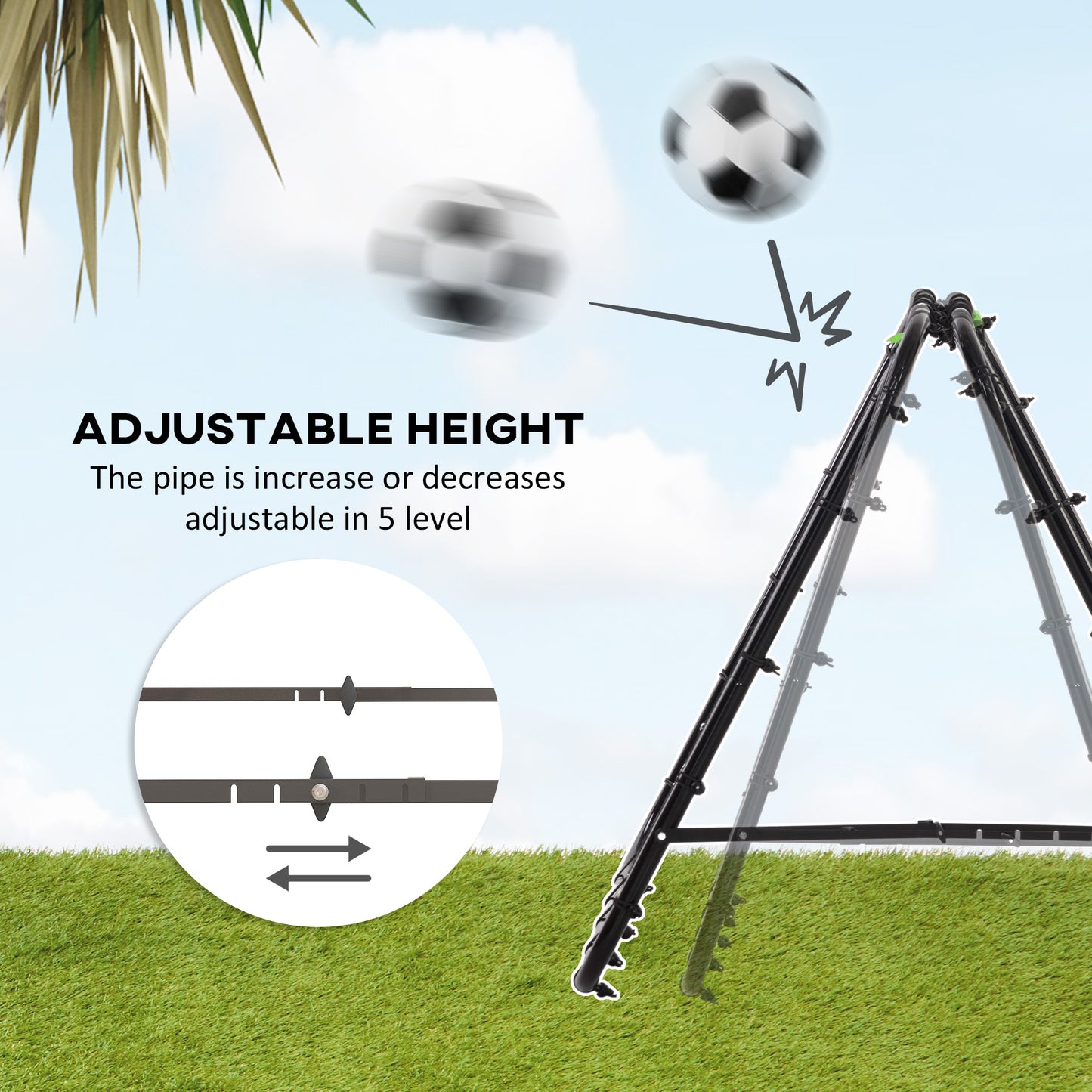 Outdoor Rebounder Net Football Goal Training Target Goal