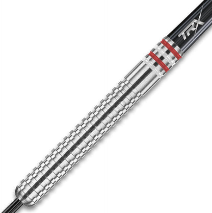 Raider Series: 23G Steel Tip Tungsten Darts Set - Professional Darts with Shafts (Stems) and Flights - Choice of Colour Available