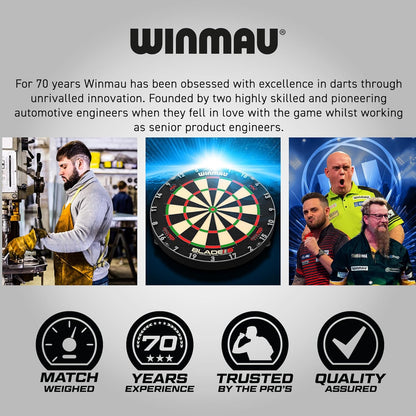 Darts Michael 'Mvg' Van Gerwen Vs Simon 'The Wizard' Whitlock | Twin Set | 22G Steeltip Brass Darts Set with Flights and Shafts (Stems)