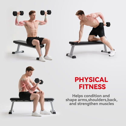 Single Rubber Hex Dumbbell Encased Ergo Weights Home Exercise Gym Fitness