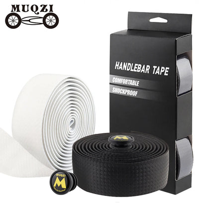 MUQZI Soft Road Bike Bicycle Handlebar Tape Wrap Cycling Damping Anti-Slip PU EVA Bicycle Handle Belt Straps Cycling Accessories