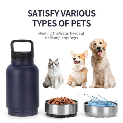 3 in 1 Dog Travel Water Bottle Stay Hydrated on Outdoor Adventures Camping Dog Water Bottle Portable